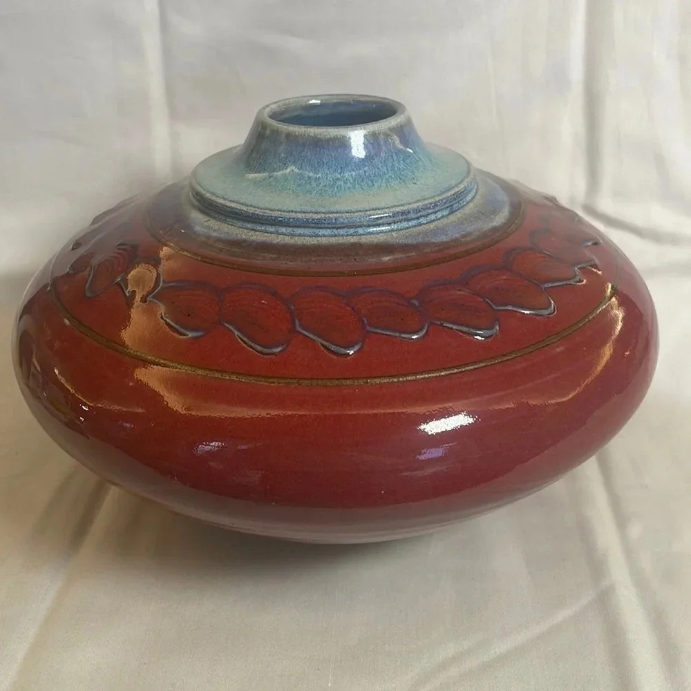 Abstract Art Pottery Vase